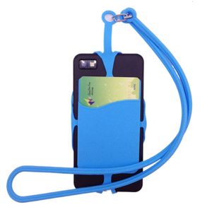 Silikon lanyards halsband halsband sling korthållare remmen nyckelring skyddbar universal mobil mobiltelefon lanyard bälte nacke cordones de silicona para telefono