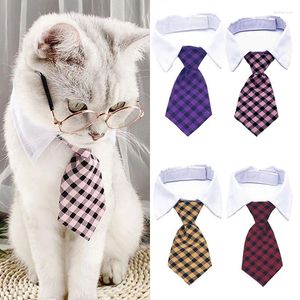 Ubrania dla psów krawat urocze w paski Regulowana pielęgnacja kota formalny krawat Wygodny garnitur Tuxedo Towt Ties Pet Akcesoria