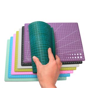 Lieferungen A3 A4 Schneidmatten PVC Rechteck Raster Linien Selbstheilung Schneidebrett Werkzeug Stoff Lederpapier Handwerk DIY -Werkzeuge Plattenpolster