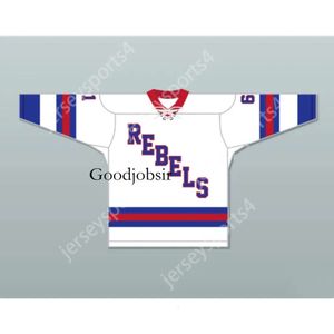 Gdsir Custom БЕЛЫЙ ПУХ ROANOKE VALLEY REBELS ХОККЕЙНАЯ ТРИКОТАЖА НОВЫЙ Top Ed S-M-L-XL-XXL-3XL-4XL-5XL-6XL