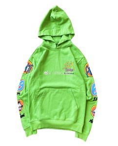 Herz trendy Chrom Crocin Sex Records Green Graffiti Hoodie6086552