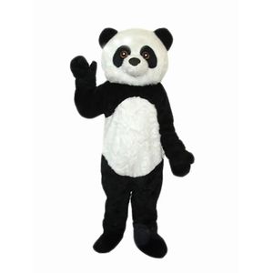 Pandas Mascot -kostymer av hög kvalitet Högkvalitativ tecknad karaktärsdräkt Karneval Vuxna storlek Halloween Julfest Carnival Party