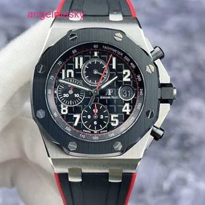 AP Business Owatch Royal Oak Offshore Serie 26470. Comunemente noto come Vampire Black Plate Red Ago Red Data Funzione di temporizzazione automatica Meccanica