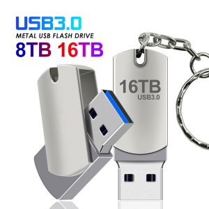 Ny 2024 USB 3.0 Pendrive 2TB High Speed ​​Pen Drive 16TB Metal CLE USB Flash Drive 4TB 8TB Portable SSD Memoria USB Gratis frakt