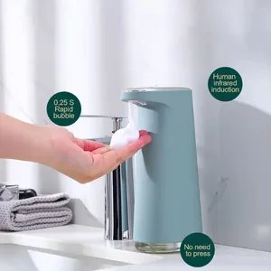 Distributore di sapone liquido touchless uSB carica automatico carica di schiuma intelligente sanitizzatore per le mani del sensore a infrarossi per cucina