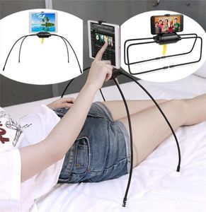 Mobiltelefonfästen Holders Universal Mobile Holder Flexible Spider Clip för iPad Tablet Lazy Home Bed Desktop Mount Bracket Smart7252365
