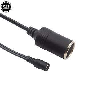 Schwarz 120W DC 5.5x2,1 mm männliche Frau Zigarette Zigarette weibliche Buchse Stromversorgungsstopfen Stecker Kabelladeladegerät Adapterdraht