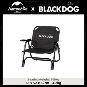 Furnishings Naturehike X Blackdog Outdoor Camping Folding Chair Portable Coffee Chair Camping Picnic Chair Fishing Stool Director's Chair