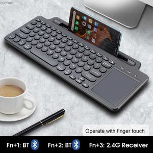 Taste tastiere da 2,4 g tastiera bluetooth wireless con scheda telefonica per mouse touchpad digitale Android iOS Desktop Laptop Numeric Keyboardl2404