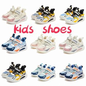Kızlar Modaya Modeli Çocuk Ayakkabı Spor ayakkabıları Sıradan Erkekler Siyah Gökyüzü Mavi Pembe Beyaz Ayakkabı Boyutları 27-38 I0R7#