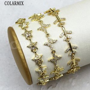 Braccialetti Charm 5 pezzi Zirconia Butterfly /Star /Aereo Charms Bracciale Fashion Jewelry 40134