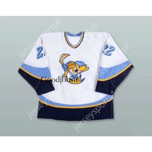 Gdsir Personalizado BRANDON NAURATO 22 TOLEDO WALLEYE BRANCO HÓQUEI JERSEY NOVO Top Ed S-M-L-XL-XXL-3XL-4XL-5XL-6XL