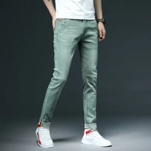 Marke Kleidung weiße Skinny Jeans Männer Cotton Blue Slim Streetwear Klassische Klassiker Solid Color Jeanshose Männlich neu 28-38