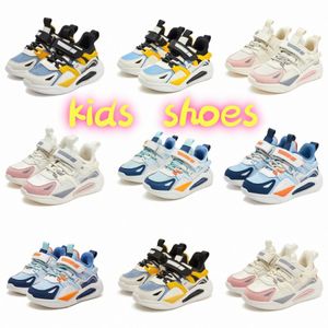 Barnskor sneakers casual pojkar flickor barn trendiga svarta himmel blå rosa vita skor storlek 27-38 m4d8#