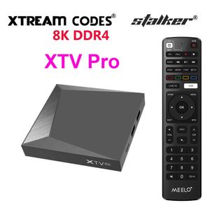 Meelo Plus XTV Pro Stalker Android Amlogic S905X3 XTV Pro bättre än XTV 5G 1000M LAN BT Dual WiFi Smart TV Box