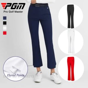 Pantolon pgm bayanlar ince golf alevlendi pantolon kadınlar esnek gündelik golf kırpılmış pantolon kadın açık spor eşofmanları yumuşak dipler xsxl