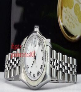 Nuovo di alta qualità Arrivo orologi di lusso orologio da polso signore 18kt wg ss 26mm argento giubileo diamante 79174 ladies orologio1584874