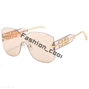 Óculos de sol femininos fêndisunglasses lentes fulls frames sunglasses de praia Óculos de letra de letra adumbral Casual Sunnies 254 Fendin Sunglasses