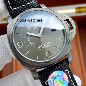 Zegarki na luksusowe męskie zegarek mechaniczny Swiss Automatyczny ruch Sapphire Mirror 44 mm Importowany gumowy pasek obserwacyjny Włochy Sport 6je5