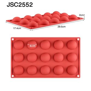 2024 SJ 9 Types Half Sphere/Flat Round Silicone Mold Cake Decorating Tools Silicone Mold Chocolate Cookies Sandwich Bakeware Silicone mold