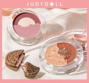 Shadow Judydoll Baked threeColor Biscuit Dopasowanie cieni do powiek Mattle Portable Longlasting Waterproof Makeup Coseup