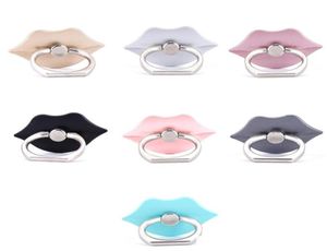 360 Degree Lip Shape Finger Ring Holder Ring Phone Holder Stand For cell phone accessories For Samsung S5 S9 Note 5 Mobile Phones4082407