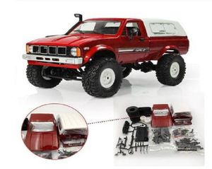 2020 New WPL C24 C24 116 4WD 24G Military Truck Buggy Crawler Off Road RC Car 2CH RTR Toy Kit Without Electric Parts3959611