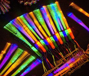 Andra festliga festförsörjningar Halloween Glow Fiber Wands Sticks Led Optic Light Up Colorf blinkande trollstav för julfav sport2018523990