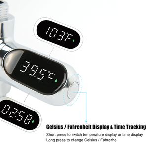 HOOMIN Home LED Digital Shower Faucets Water Thermometer Bathing Temperature Meter Electricity Hot Tub Water Temperature Monitor