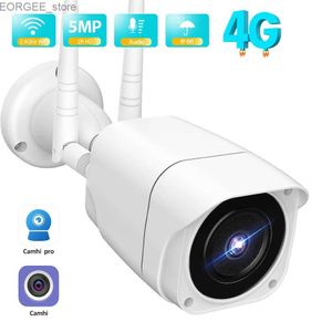 Diğer CCTV Kameralar 5MP HD IP Kamera ile 4G SIM Kart Açık Mermi WiFi Kamera 1080P Ses Video Gözetleme Güvenliği CCTV Kamera P2P Camhi Uygulaması Y240403