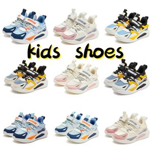 Casual meninos meninos crianças filhos da moda sapatos de crianças tênis preto céu azul sapatos brancos rosa 27-38 70ql#