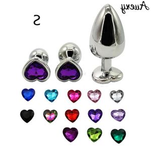 Auexy sex vigin heart kttplug metal metal из нержавеющей стали гей гей для женщин для женщин анальный эротический тапон анальный драгоценный камень 322022373