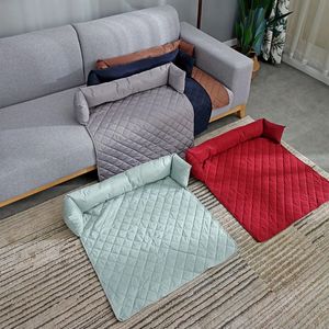 Colchão para cama de animais de estimação, almofada para cães e gatos, à prova d'água, capa macia, travesseiro, canil, tapete para cachorro, filhote de estimação