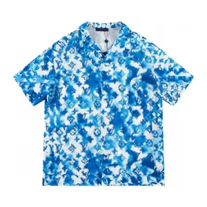 Tasarımcı Erkek Tişörtleri Klasik Kola Marka Tasarımcısı Klasik Temel İşlemeli Rozet Gevşek Pamuk Yuvarlak Boyun Adası T Shirt 00308391