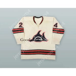 GDSIR Özel 1973-74 WHA TOM SERVISS 24 Los Angeles Köpekleri Beyaz Hokey Forması Yeni Top ED S-M-L-XL-XXL-3XL-4XL-5XL-6XL