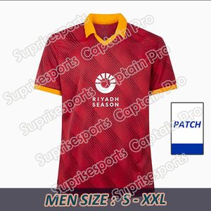 23 24 Maglia Romas 4th Soccer Jersey Kids Kit 2023 2024ホームアウェイサードレッドフットボールシャツCalcio Maglietta Train Bersion Pel 7834