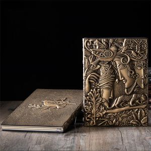 Ноутбуки A5 Retro Stereo Embossed Taboo Love Notebook кожа жесткая уплотнятельная