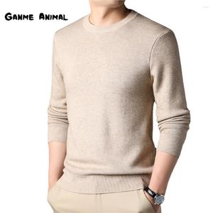 Men's Sweaters Autumn Solid Color Knitted Sweater Casual Comfortable Tops Mens Loose Clothing Winter Warm Woolen Hooded Pullover