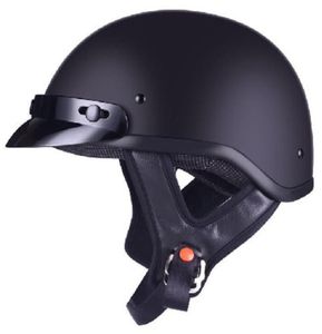 Retro e vintage Half Open Face Dot aprovado pelo capacete de motocicleta para homem e mulher s m l xl xxl 2 colors2991495
