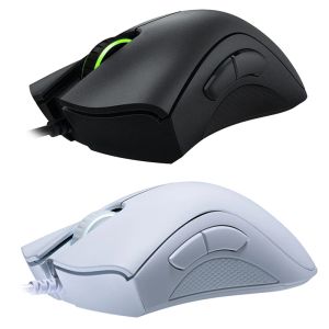 Original Razer Deathadder Essential Wired Gaming Mouse Mice 6400DPI Optical Sensor 5 Oberoende knappar för Laptop PC Gamer