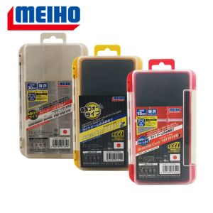 Boxes made in japan MEIHO 1010W 3010W Fishing Accessories Double Sided Fishing Tackle Box Lure Bait Storage Boxes Plastic Case