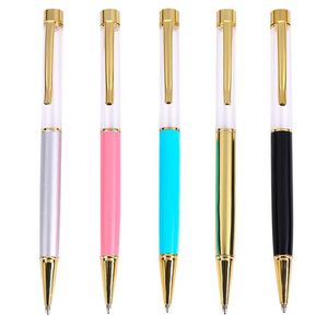 High Quality Diamond Ballpoint Pen Creative DIY Refill quicksand empty tube pen Kids Student Writing Pens Promotional Gift