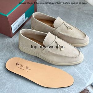 loro piano loafers shoes LP shoes * Piana Shoes Loro Lefu Shoes LP Tassel Lazy Shoes Suede Old Money Style Flat Casual Shoes