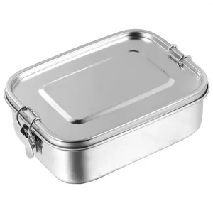 Dinnerware Stainless Steel Bento Box 12 Lunch Containers Portable Metal Lunchbox Fruit Bowl Fresh- Keeping For Travel Camping