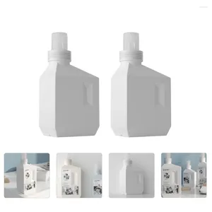 Butelki do przechowywania 2PCS Czyste detergentowe napełnienie subm w Lotionu Mydło o dużej pojemności do podróży w łazience