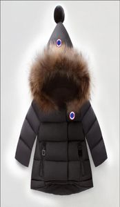 Baby Boys Girls Down Jacket Toddler Winter Warm Puffer Down Coat Cotton Hooded Päls Snowsuit 80130CM6588087