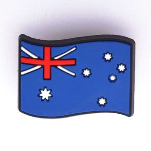 Кук -остров Флаг флаг Clog Maori Flag Charm для индивидуальной обуви кружево Rarotonga Charm Tag Samoan Tonga Flag украшение обуви