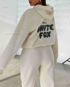 Beyaz Tasarımcı Fox Hoodie Setler İki 2 Kadın Mens Giyim Sportif Uzun Kollu Külot Kapşonlu Takipler Bahar Sonbahar Kış Sma6ekg