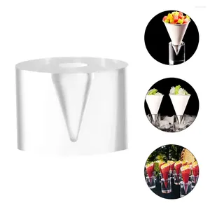 Bowls Roll Holder Server Shelf Supports Base Acrylic Stand Useful Cone Ice Cream