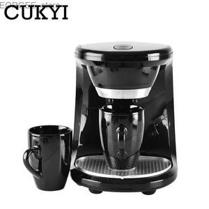 コーヒーメーカー110V 220V電気ドリップコーヒーマシン完全自動および多機能フィルタリングコーヒーと茶製造マシンセラミックカップをホムに適しています